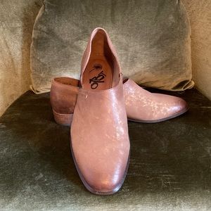 Never Worn - Coyote Half D' Orsay Calf Hair Brown Leather Flats